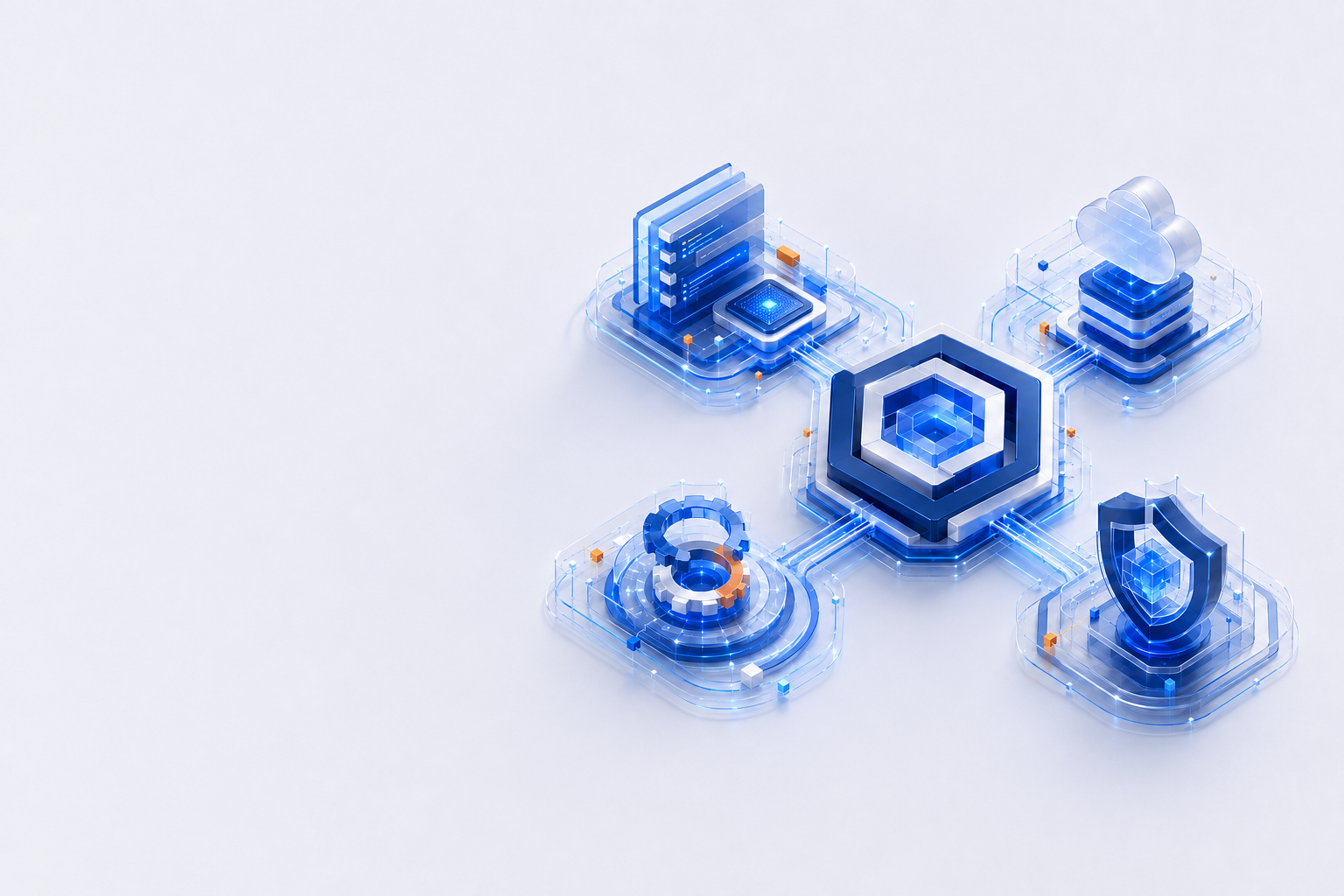 منظومة تقنية مترابطة تمثل قدرات Rozon Cloud